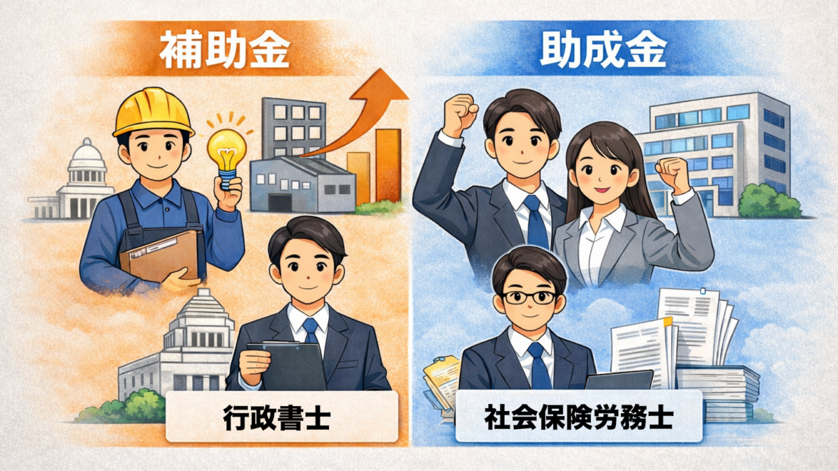 補助金と助成金の違いとは？