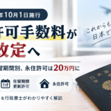 在留許可手数料改定